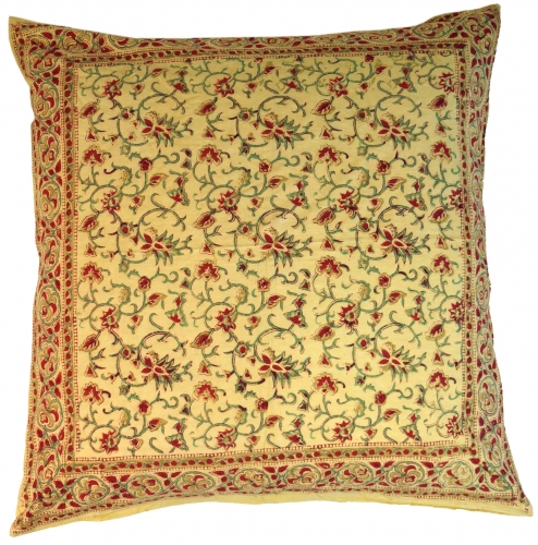 XL cushion cover block print, cushion cover ethno, decorative cushion cover with traditional design - pattern 13 - 80x80x0,2 cm 