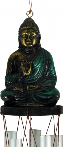 Klangspiel mit Buddha - grn - 105x8x8 cm 