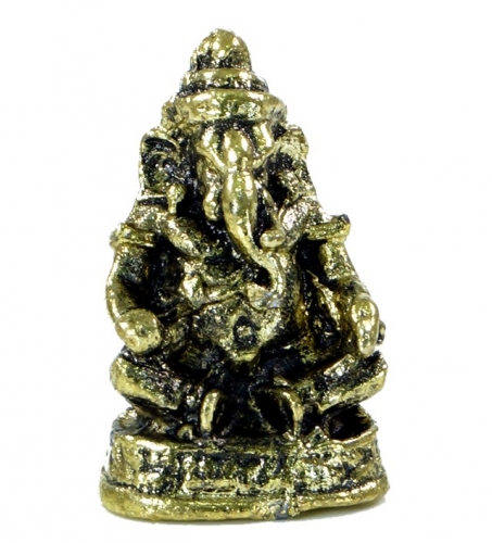 Kleiner Ganesh Talisman aus Indien - Motiv 2 - 3x10x0,5 cm 
