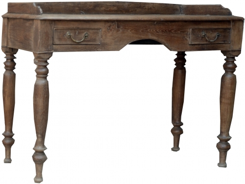 Kleiner Schreibtisch, Beistelltisch im klassischen Look - Modell 21 - 42x119x51 cm 