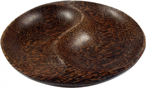 Coconut wood bowl Yin-Yang - Design 10 - 3x17x17 cm  17 cm
