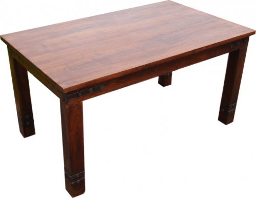 Colonial style dining table R509 dark with fittings - Model 4