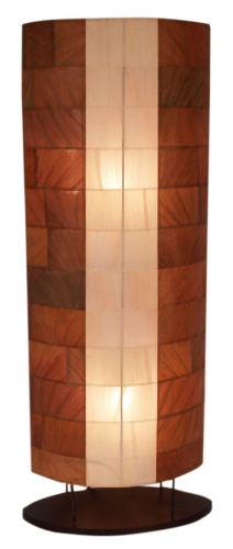 Floor lamp/floor lamp, handmade in Bali from natural material, banana leaves - Konga model - 100x36x18 cm 