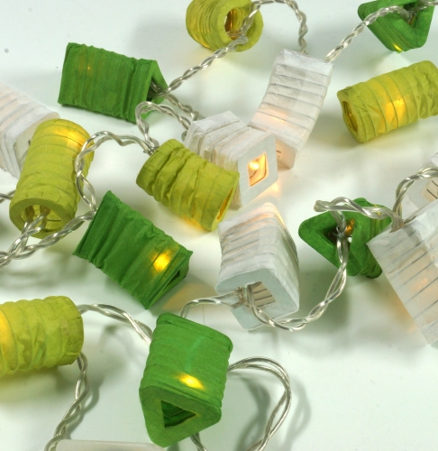 LED fairy lights - mix green - 6x6x5 cm  5 cm