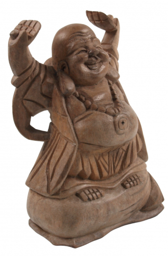 Lucky Buddha statue 20 cm - light - model 1