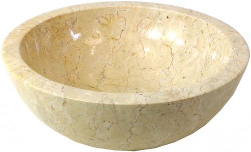 Solid marble countertop washbasin, wash bowl - 15x40x40 cm 