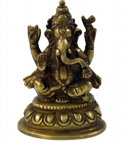 Messingfigur Ganesha Statue 9 cm - Motiv 14