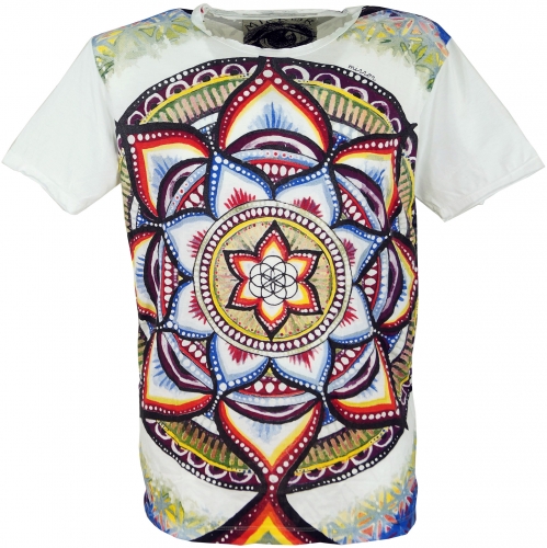 Mirror T-Shirt - Mandala / weiß