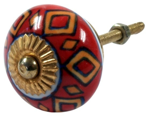 Kleiner Keramik M�belknopf, M�belknauf M�belgriff, Schrankt�rkn�pfe, M�belkn�pfe, Schubladengriff - Modell 71 - 3x3x6,5 cm 