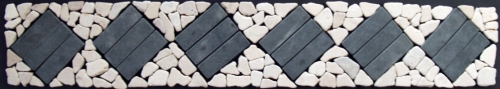 Mosaic tile border - Design 3 - 1x90x15 cm 