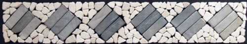 Mosaic tiles border - Design 4 - 1x90x15 cm 