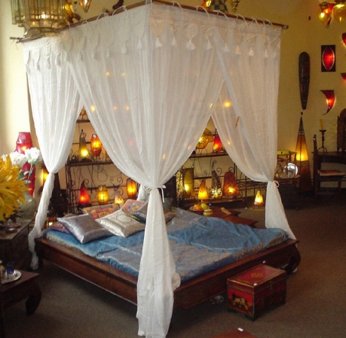 Oriental canopy 1001 Nights, bed canopy, mosquito net, mosquito net `Princess`