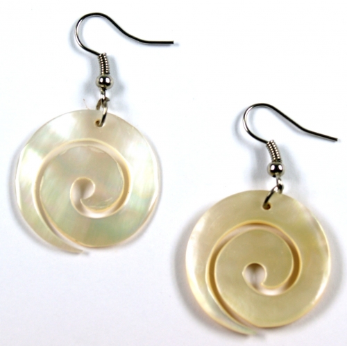 Shell earrings 17 - 2,5x2,5 cm