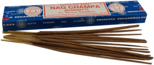 Nag Champa, Nagchampa Incense Rucherstbchen - Sai Baba Satya 15 g - 21x4x2 cm 