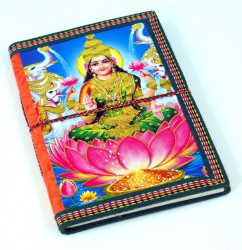 Indian notebook, diary, writing book - Laxmi - 17x12x1 cm 