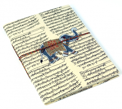Notizbuch, Tagebuch, Schreibheft, Schreibbuch aus Lokta Papier Elefant in 2 Gren