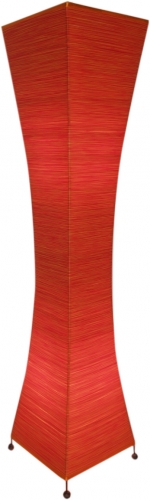 Floor lamp/floor lamp Titania-string- handmade design lamp from Bali - red - 118x38x38 cm 