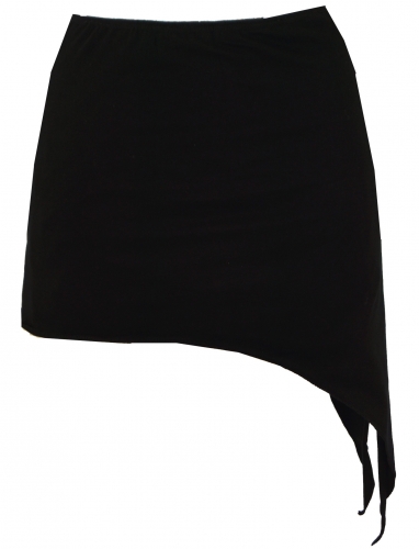 Pixi pointed skirt, goa top, mini skirt, yoga skirt - black