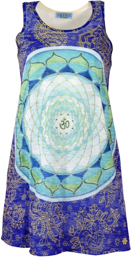 Psytrance mini dress, long top - Lotus Mandala
