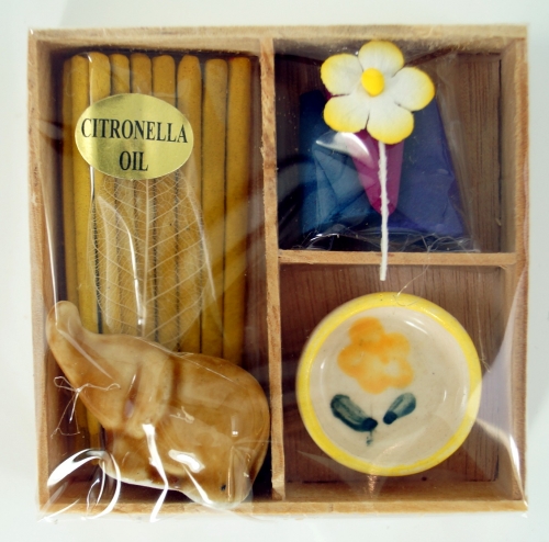 Incense fragrance set - Citronella - 2x7x7 cm 