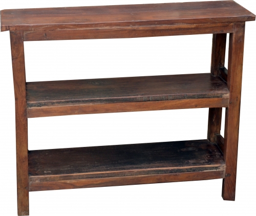Rustic bookcase, kitchen shelf, solid wood, vintage look - Model 10 - 78x95x30 cm 