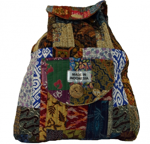 Patchwork backpack - 40x35x13 cm 