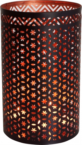 Runde Metall Windlicht Leuchte, passend fr Teelicht Kerzen oder als Deckenlampe verwendbar - Modell 3