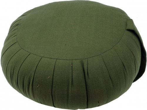 Round monochrome meditation cushion, yoga cushion, yoga cushion, seat cushion, floor cushion, decorative cushion - green - 20x35x35 cm  35 cm
