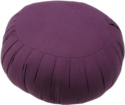 Round monochrome meditation cushion, yoga cushion, yoga cushion, seat cushion, floor cushion, decorative cushion - purple - 20x35x35 cm  35 cm