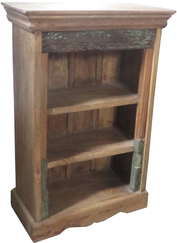 Small rustic bookcase, solid wood, colonial style - Model 4 - 97x64x33 cm 