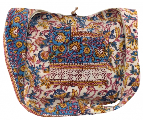 Sadhu Bag, Umhngetasche, Blockdruck Hippie Schultertasche, Schulterbeutel, Einkaufstasche - 35x49x30 cm 