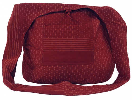 Sadhu bag, shoulder bag, block print hippie shoulder bag, shoulder bag, shopping bag - 35x49x30 cm 