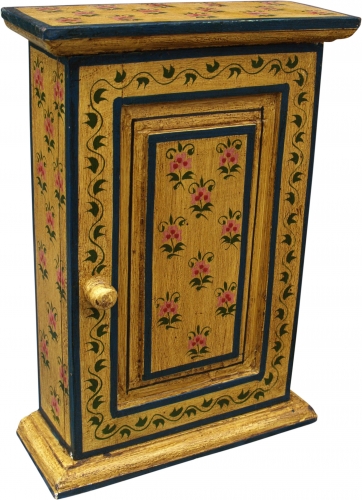 Key box, painted key storage box with door - pattern 7 - 30x23x9 cm 