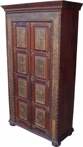 Closet, closet, solid wood, colonial style - Model 6 - 180x100x45 cm 