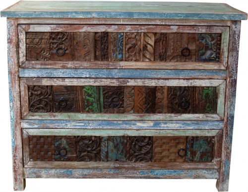Solid vintage chest of drawers, highboard, sideboard, hallway cupboard - Model 18 - 83x102x46 cm 