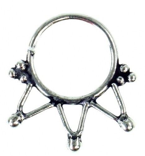 Creole, septum ring, nose ring, nose piercing, mini earring, ear piercing - Model - 6 1,2 cm