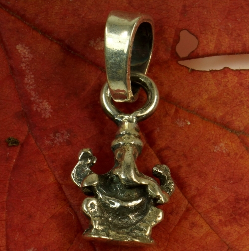 Silber Anhnger Ganesha Talisman - 1,50x1 cm