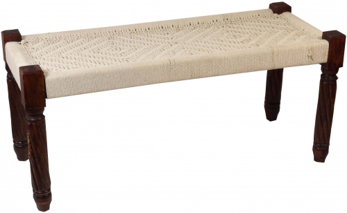 Bench with woven seat - Model 12 - 45x100x40 cm 