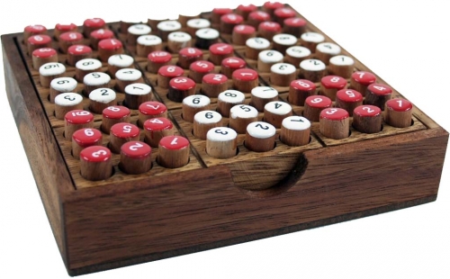 Brettspiel, Gesellschaftsspiel aus Holz - Sodoku - 3x14x14 cm 