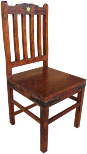 Stuhl im Kolonialstil R580 mit grner Fliese - Modell 1 - nullxnullxnull cm 