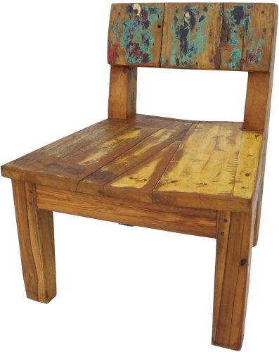 Stuhl aus recyceltem Teakholz - Modell 4a - 60x50x50 cm 