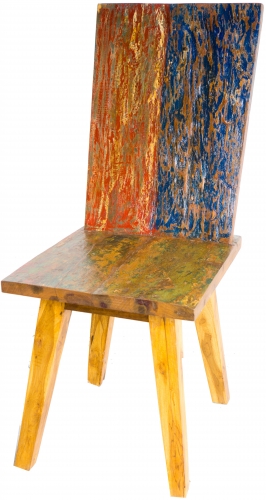 Chair made from recycled teak - model 5a - 106x45x60 cm 