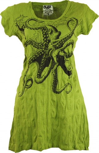 Sure long shirt, mini dress octopus - lemon