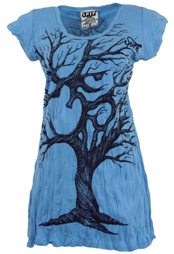 Sure Long Shirt, Minikleid OM Tree - hellblau