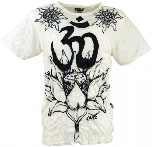Sure men`s T-shirt Lotus OM - white
