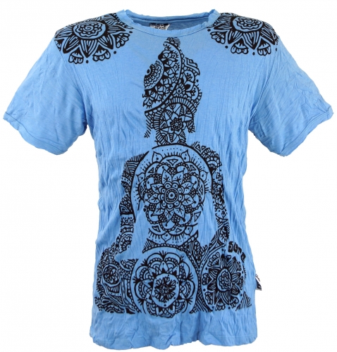 Sure men`s T-shirt Mandala Buddha - light blue