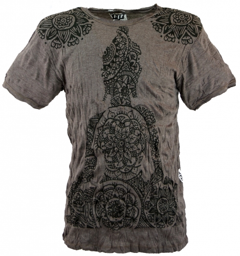 Sure men`s T-shirt Mandala Buddha - taupe