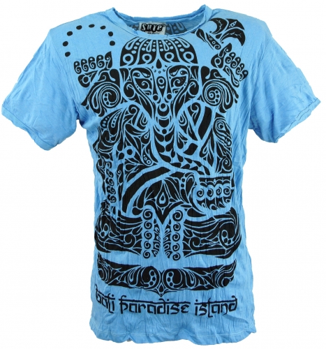 Sure Herren T-Shirt Tribal Ganesha - hellblau