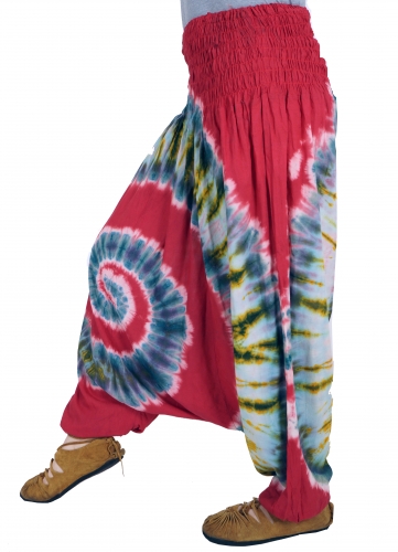 Batik Afghani pants, harem pants, harem pants, aladdin pants - red