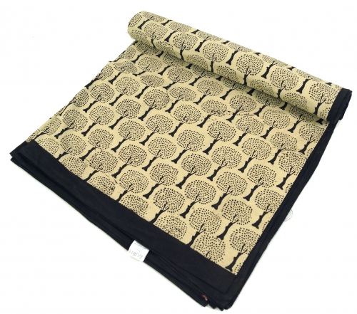Blockdruck Tagesdecke, Bett & Sofaberwurf, handgearbeiteter Wandbehang, Wandtuch - Design 11